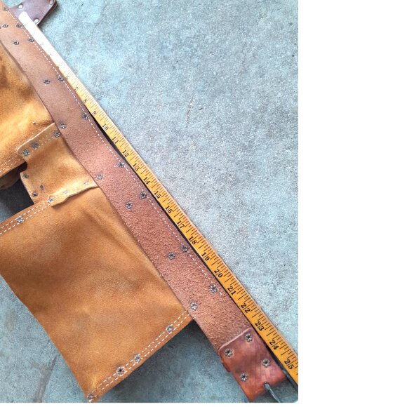Men's Nicholas Heavy Split Cowhide Tool Belt NO 491X - Picture 10 of 11